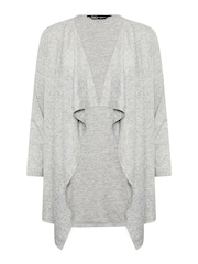 M&Co Grey Petite Waterfall Cardigan - Image 5 of 5