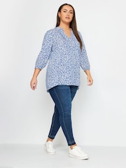 Blusa con estampado floral de Yours Curve - Imagen 3 de 4