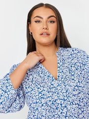 Blusa con estampado floral de Yours Curve - Imagen 4 de 4