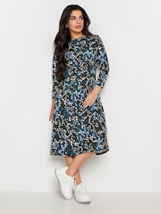 PixieGirl Petite Blue Empire Midi Dress - Image 1 of 4