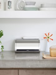 Brabantia Chrome Roll Top Bread Bin Medium - Image 1 of 3