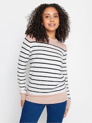 M&co Petite – Langärmliger Pullover mit Streifen - Bild 1 von 3