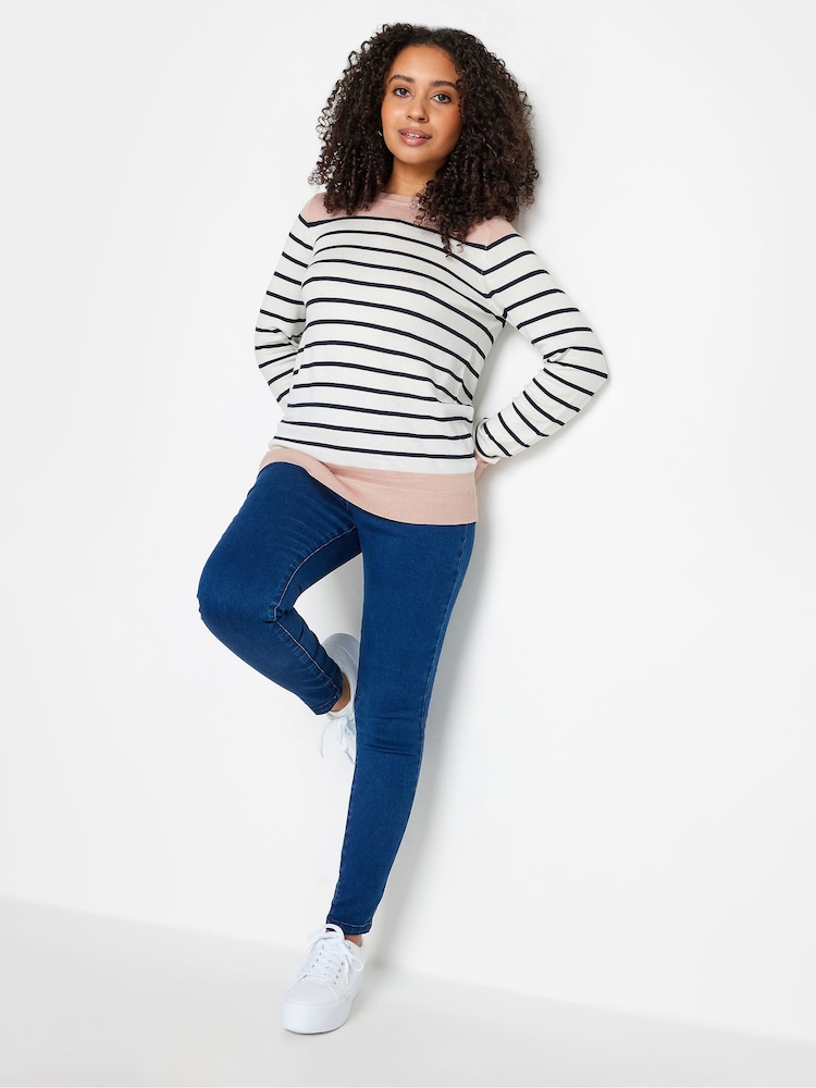 M&co Petite – Langärmliger Pullover mit Streifen - Bild 2 von 3 M&co Petite – Langärmliger Pullover mit Streifen - Bild 2 von 3