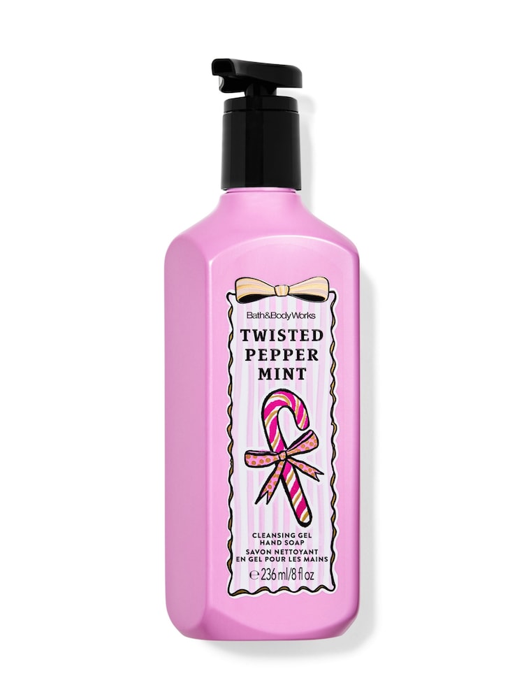 Bath & Body Works Twisted Peppermint Cleansing Gel Hand Soap 236ml - Image 1 of 2 Bath & Body Works Twisted Peppermint Cleansing Gel Hand Soap 236ml - Image 1 of 2