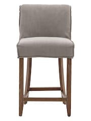 Gallery Home Cream Cory Linen Bar Stool Set of 2 - Image 1 of 5