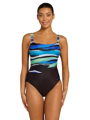 Zoggs Blue Adjustable Classicback Swimsuit With Fixed Foam Cups - Image 1 of 6