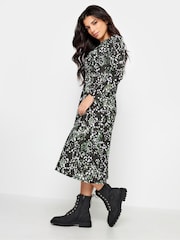 PixieGirl Petite Green Empire Midi Dress - Image 1 of 4