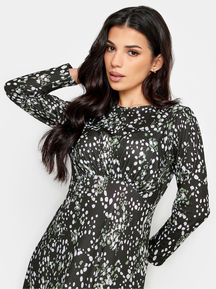 PixieGirl Petite Green Empire Midi Dress - Image 4 of 4