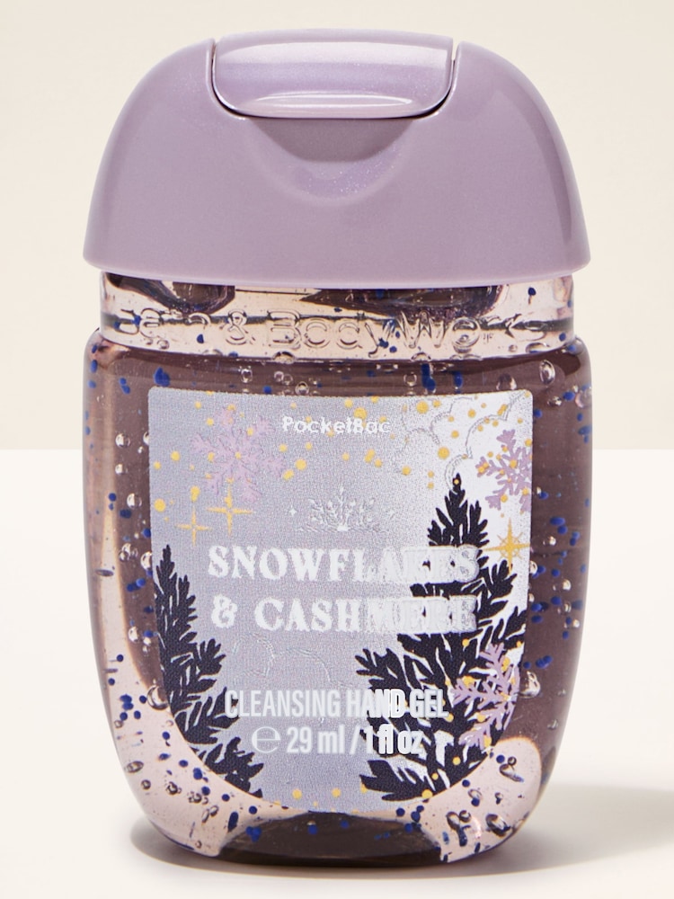 Bath & Body Works Snowflakes and Cashmere Pocketbac Cleansing Hand Gel 29ml - Image 1 of 2