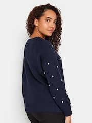 M&Co Blue Polka Dot Jumper - Image 2 of 4