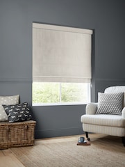 Emily Bond Smokey Grey Oscar Stripe Made to Measure Roman Blinds - Image 5 of 6