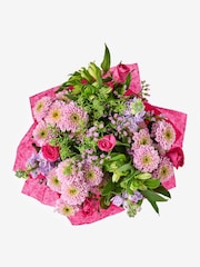 Pastel Pink Roses and Alstroemeria Gift Bag Bouquet - Image 3 of 3