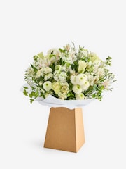 White Flower Bouquet in Gift Bag - Image 3 of 4