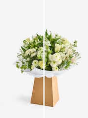White Flower Bouquet in Gift Bag - Image 4 of 4