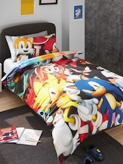 Multi Sonic the Hedgehog 100% Cotton Single Duvet Cover and Pillowcase Set - Image 5 of 11