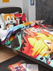 Multi Sonic the Hedgehog 100% Cotton Single Duvet Cover and Pillowcase Set - Image 6 of 11