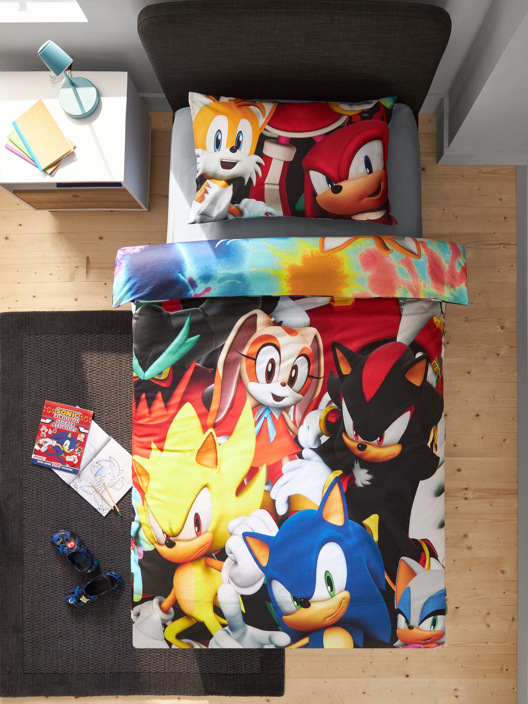Buy Multi Sonic the Hedgehog 100 Cotton Single Duvet Cover and Pillowcase Set from Next USA