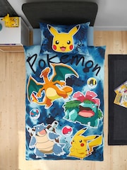 Постельный комплект из 100% хлопка в стиле граффити Pokemon - Изображение 3 из 10