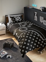Glow In The Dark Playstation Duvet Cover and Pillowcase Set - Image 1 of 13