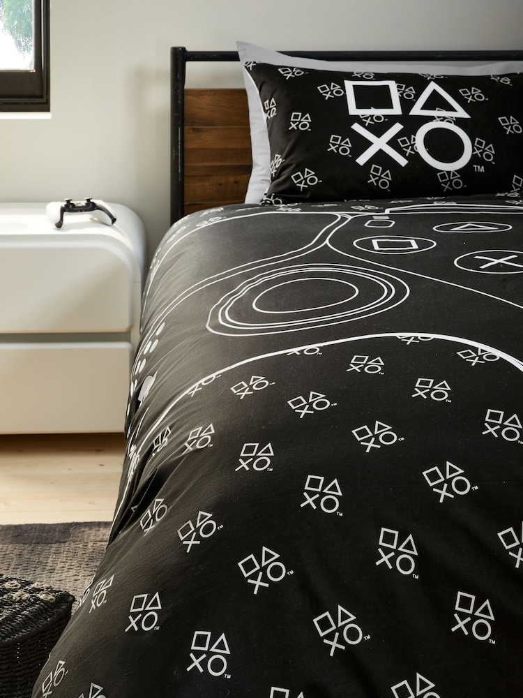 Glow In The Dark Playstation Duvet Cover and Pillowcase Set - Image 2 of 13