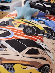 Hot Wheels Reversible Polycotton Single Duvet Cover and Pillowcase Set - Изображение 3 из 8