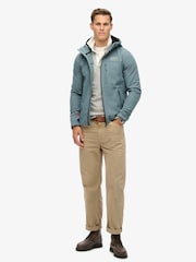 Superdry Stormy Blue Hooded Soft Shell Trekker Jacket - Image 2 of 6