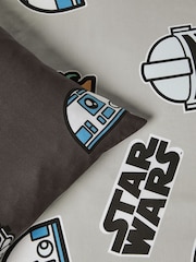 Grey Glow in the Dark Star Wars Grogu 100% Cotton Single Duvet Cover and Pillowcase Set - Image 11 of 11