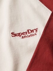 Superdry White 100% Cotton Essential Logo Baseball Long Sleeve Top - Image 5 of 5
