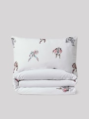 White Disney Marvel Avengers 100% Cotton Duvet Cover and Pillowcase Set - Image 6 of 7