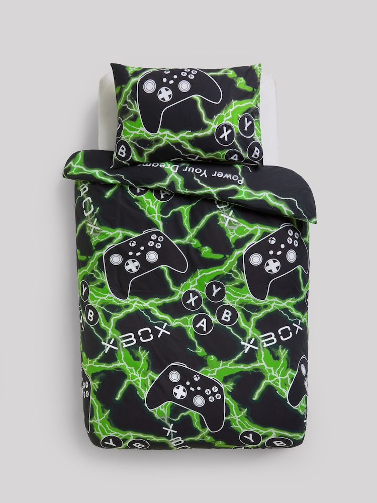 glow in the dark Xbox prešito pregrinjalo in komplet prevleke za blazino - Slika 7 iz 7