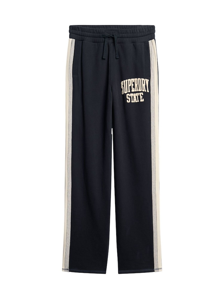Superdry Eclipse Navy 100% Cotton Vintage Athletic Joggers - Image 5 of 6