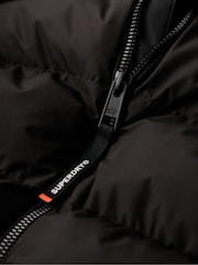 Superdry Black Hooded Sports Water-Repellent Puffer Coat Jacket - Image 6 of 6