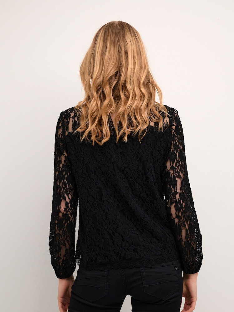 Cream Kit Long Sleeve Lace Blouse - Image 2 of 6