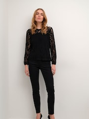 Cream Kit Long Sleeve Lace Blouse - Image 3 of 6