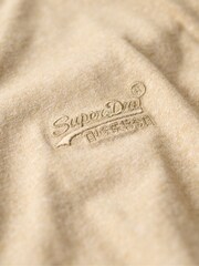 Superdry Brown Fleck Marl 100% Cotton Essential Logo Long Sleeve Top - Image 6 of 6