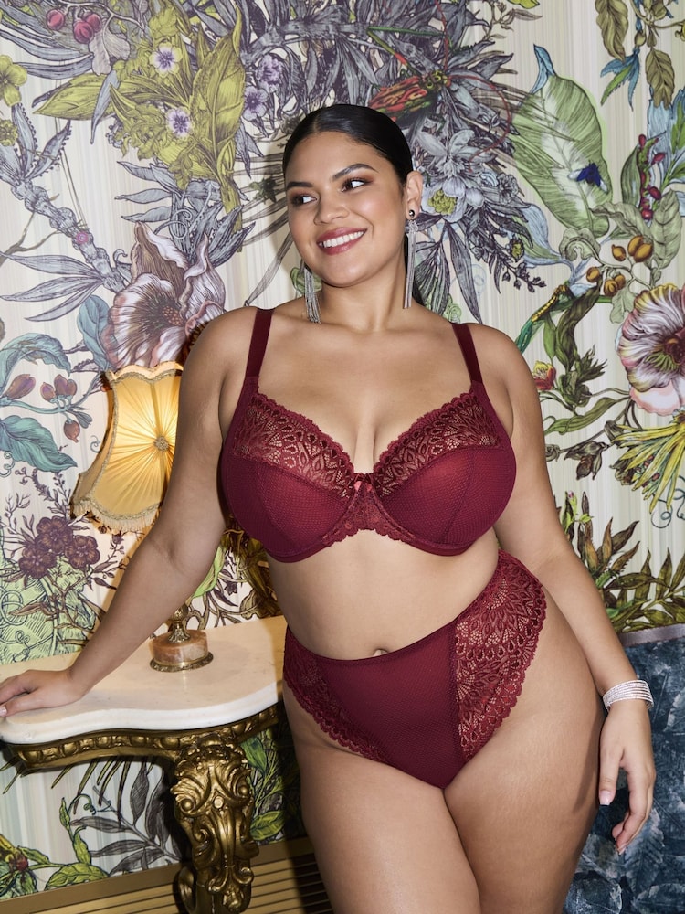 Elomi Red Thong Tiernie Knickers - Image 1 of 5 Elomi Red Thong Tiernie Knickers - Image 1 of 5