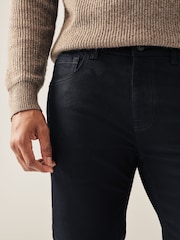 Black Solid Single Skinny Fit Classic Stretch Jeans - Image 6 of 10