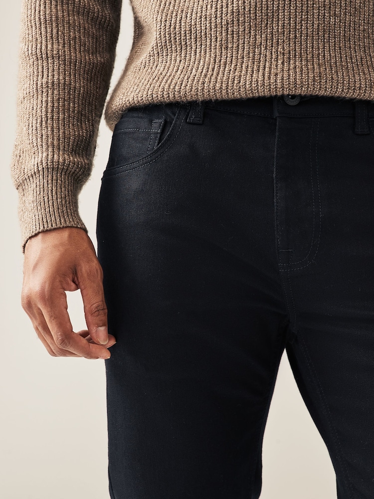 Black Solid Skinny Fit Forever Colour Classic Stretch Jeans - Image 6 of 10