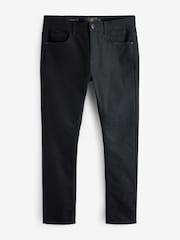 Black Solid Single Skinny Fit Classic Stretch Jeans - Image 7 of 10