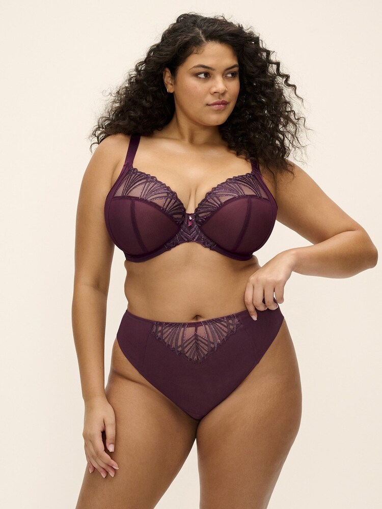 Elomi Purple Brazilian Reja Knickers - Image 2 of 6 Elomi Purple Brazilian Reja Knickers - Image 2 of 6