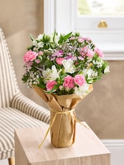 Pastel Posy Arrangement in Glass Jar - Image 1 of 5