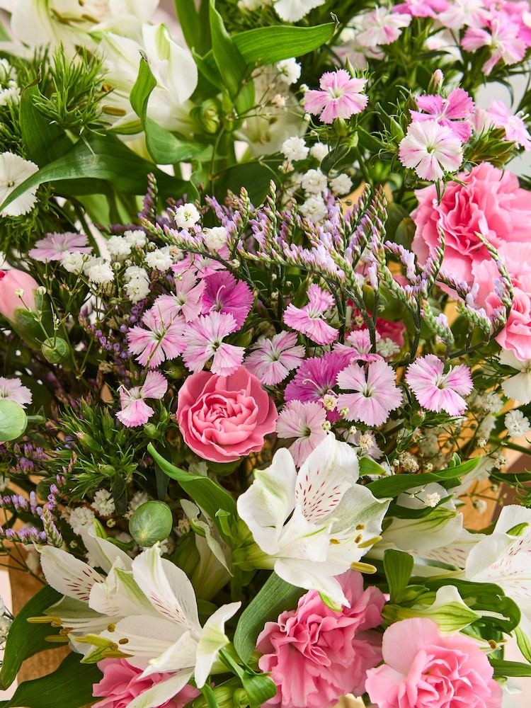 Pastel Posy Arrangement in Glass Jar - Image 2 of 5