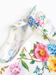 Green/Blue/Red Floral Baby Rompers 4 Pack - Image 5 of 7