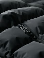 Superdry Grey Hooded Sports Water-Repellent Puffer Coat Jacket - Image 5 of 5