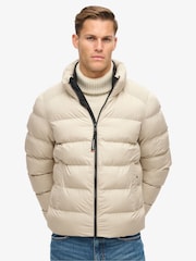 Superdry Chateau Gray Sports Puffer Jacket - Image 5 of 9