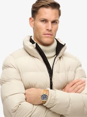 Superdry Chateau Gray Sports Puffer Jacket - Image 6 of 9