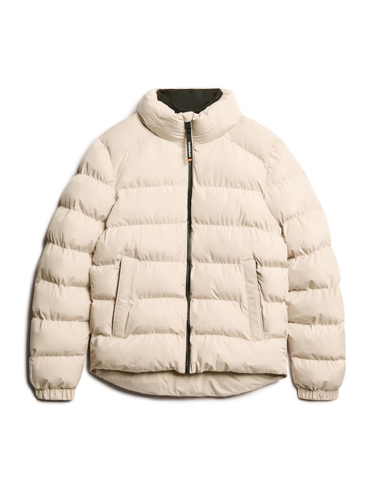 Superdry Chateau Gray Sports Puffer Jacket - Image 8 of 9