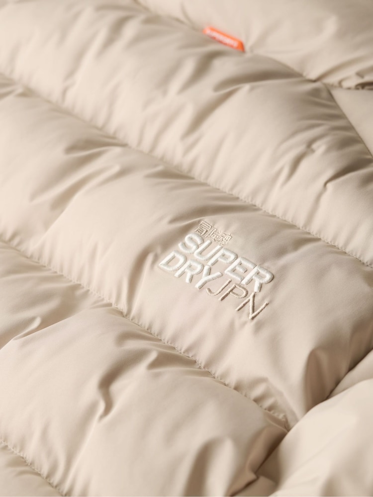 Superdry Chateau Gray Sports Puffer Jacket - Image 9 of 9
