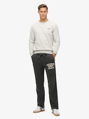 Superdry Washed Black 100% Cotton Vintage Athletic Joggers - Image 4 of 6