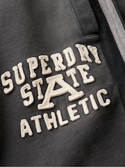 Superdry Washed Black 100% Cotton Vintage Athletic Joggers - Image 6 of 6